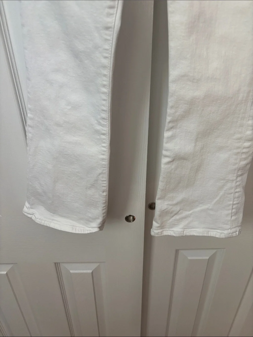 Frame Le Crop Mini Boot White Jeans Size 28